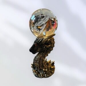 Dragon Devil Reality Crystal Ball Stand Sphere Display Base Natural Healing USA